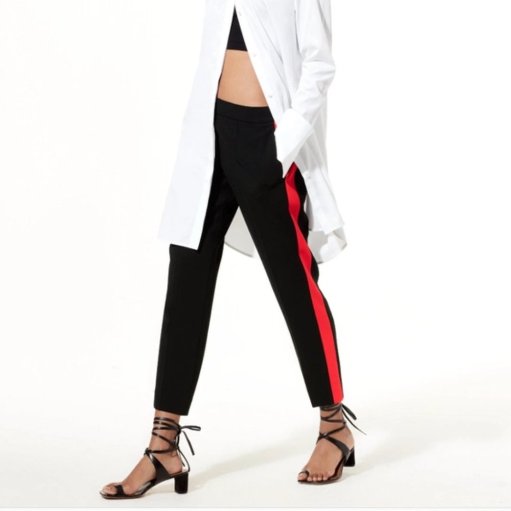 Aritzia Babaton Conan Pant Terado Red White Racing Stripe